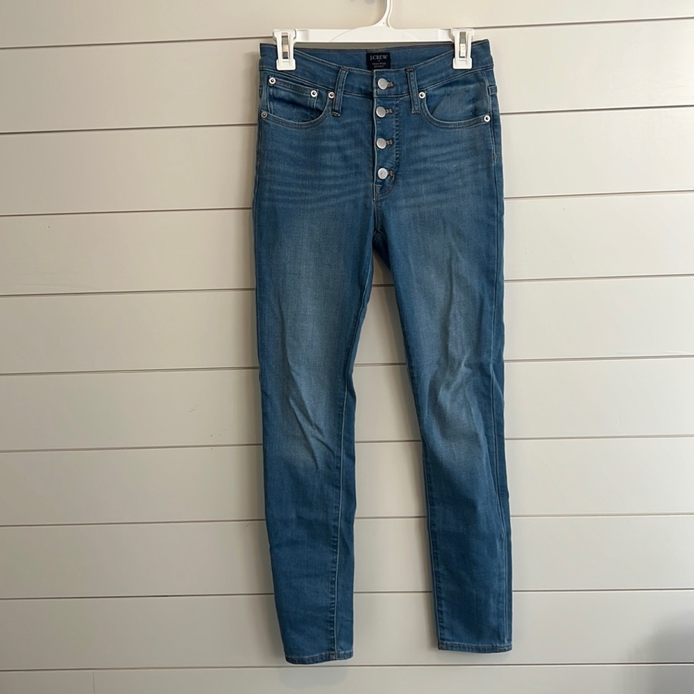 J Crew | 9 inch High Rise Skinny Jeans Sz 25